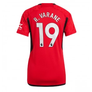 Manchester United Raphael Varane #19 Hjemmebanetrøje Dame 2023-24 Kort ærmer